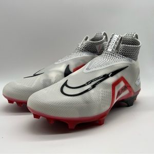 Nike Alpha Menace Elite 3 White Black Red Football Cleats CT6648-103
